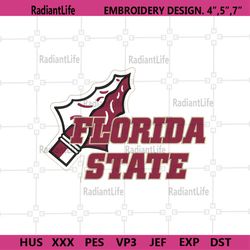 Florida State Logo NCAA Embroidery Design, Florida State Embroidery File