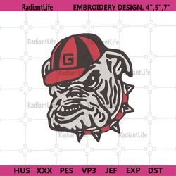 NCAA Georgia Team Embroidery Files, Georgia Bulldogs Embroidery File