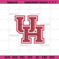 Houston Cougars Logo Embroidery, Houston Cougars Machine Embroidery