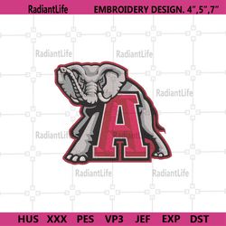 NCAA Alabama Team Embroidery Files, Alabama Crimson Tide Football Embroidery Design