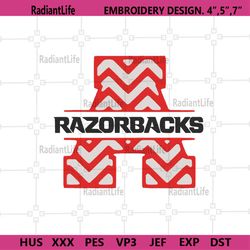 Arkansas Razorbacks Embroidery Download File, Arkansas Razorbacks Machine Embroidery