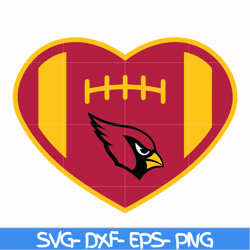 Arizona Cardinals heart svg, Cardinals heart svg, Nfl svg, png, dxf, eps digital file NFL1110208L