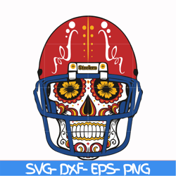 Pittsburgh Steelers skull svg, Pittsburgh Steelers svg, Skull svg, Sport svg, Nfl svg, png, dxf, eps digital file NFL131