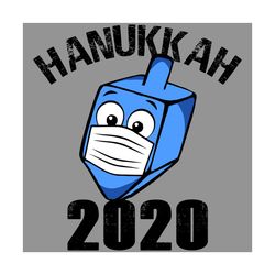 Hanukkah 2020 Svg, Trending Svg, Hanukkah 2020 Svg, Dreidel Wearing Face Mask Svg, Hanukkah Decor, Hanukkah 2020 Shirt,