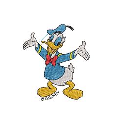 Donald Duck Disney Embroidery Digital File