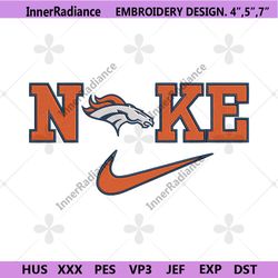 Nike Denver Broncos Swoosh Embroidery Design Download