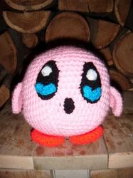 Kirby medium sized Amigurumi Crochet Patterns, Crochet Pattern
