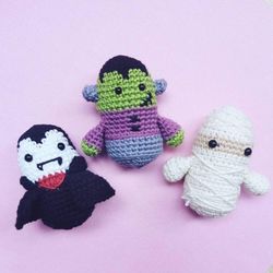 Spooky Tot Set Amigurumi Crochet Patterns, Crochet Pattern