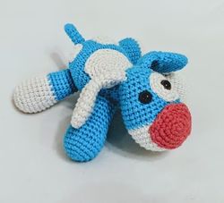 Blue Doggy Amigurumi Crochet Patterns, Crochet Pattern