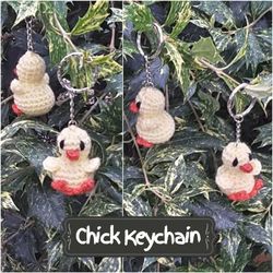 Chick Keychain Amigurumi Crochet Patterns, Crochet Pattern