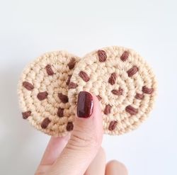 Chocolate Chip Cookie Amigurumi Crochet Patterns, Crochet Pattern