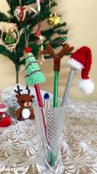 Christmas Tree Pencil Puppet Amigurumi Crochet Patterns, Crochet Pattern