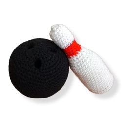 Crochet Bowling Ball and Pin Amigurumi Crochet Patterns, Crochet Pattern