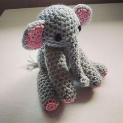 Donald the Elephant Amigurumi Crochet Patterns, Crochet Pattern