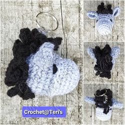 Donkey Keychain Amigurumi Crochet Patterns, Crochet Pattern