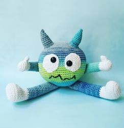 Merlo the Monster Amigurumi Crochet Patterns, Crochet Pattern