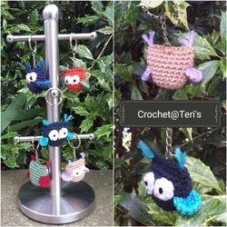 Owl Keychain Amigurumi Crochet Patterns, Crochet Pattern