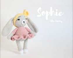 Sophie the bunny Amigurumi Crochet Patterns, Crochet Pattern
