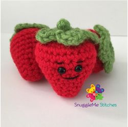 Stanley the Strawberry Amigurumi Crochet Patterns, Crochet Pattern