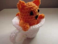 Teacup Kitten Amigurumi Crochet Patterns, Crochet Pattern