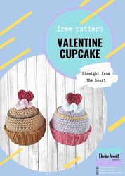 Valentine cupcake Amigurumi Crochet Patterns, Crochet Pattern