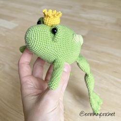 Fernando the Frog Prince Amigurumi Crochet Patterns, Crochet Pattern