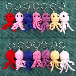 Jellyfish Keychain Amigurumi Crochet Patterns, Crochet Pattern