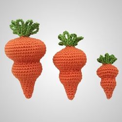 Plump Carrot Decorations Amigurumi Crochet Patterns, Crochet Pattern