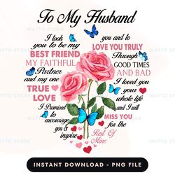 Digital PNG File - To My Husband  PNG Download, PNG File, Printable PNG, Instant Download