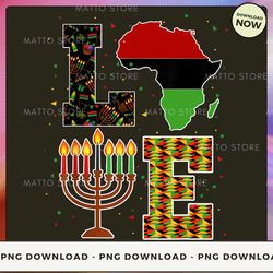 Digital PNG File - Love Kwanzaa  PNG Download, PNG File, Printable PNG, Instant Download
