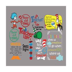 Dr Seuss Quotes Svg Bundle, Dr Seuss Svg, Green Eggs And Ham, Cat In The Hat Svg, Thing 1 Thing 2 Svg, Dr Seuss Quotes,