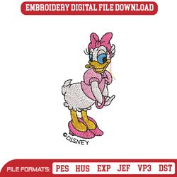 Daisy Duck Pink Girl Embroidery Design Download