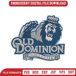 Old Dominion Monarchs NCAA Embroidery Design File