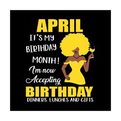 April Is My Birthday Month Svg, Birthday Svg, April Birthday Svg, April Svg, Born In April Svg, April Girl Svg, Birthday