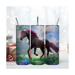 Horse 20 oz Skinny Tumbler Wrap Designs Sublimation Design Digital Download PNG