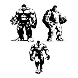 3 Designs HulkGreen Giant Superhero Save The World Svg