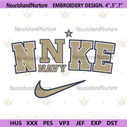 Navy Midshipmen Nike Logo Embroidery Design Download File