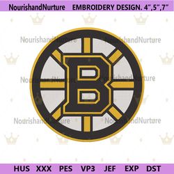 Boston Bruins Logo NHL Team Embroidery Design File