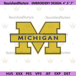 Michigan Wolverines Logo NCAA Embroidery, Michigan Wolverines Embroidery Download File