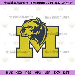 Michigan Wolverines Embroidery Download File, Michigan Wolverines Machine Embroidery