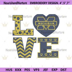 Michigan Wolverines Football Logo Embroidery, Michigan Wolverines Design File