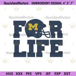 Michigan Wolverines NCAA Embroidery, NCAA Football Embroidery Designs.