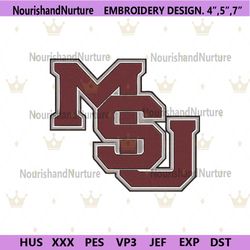 NCAA Football Embroidery Designs, NCAA Mississippi State Bulldogs Embroidery Design File