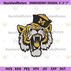 Missouri Tigers Logo Embroidery Design, Missouri Tigers Symbol Embroidery Files