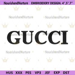 Gucci Wordmark Black Embroidery Download File
