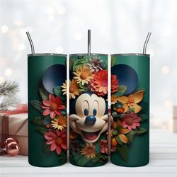Mickey With Flower Headband Png Sublimation Digital Mickey Mouse 3D File Download