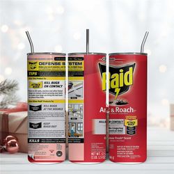 Raid Spray 20Oz Tumbler Wrap, Digital Download PNG, Wrap Design