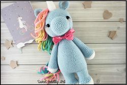 Holly the Unicorn Amigurumi Crochet Patterns, Crochet Pattern