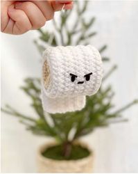 Angry toilet paper,  Amigurumi PDF Pattern toys patterns
