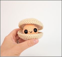 Cleo the Clam Amigurumi Crochet Patterns, Crochet Pattern